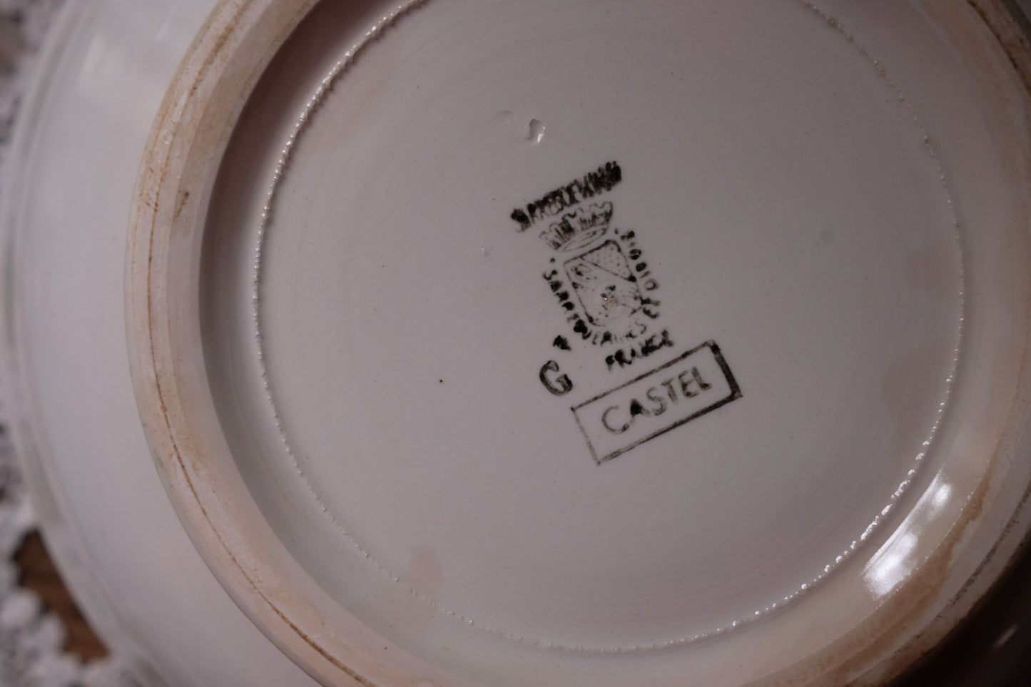 Assiettes Digoin Sarreguemines modèle Castel