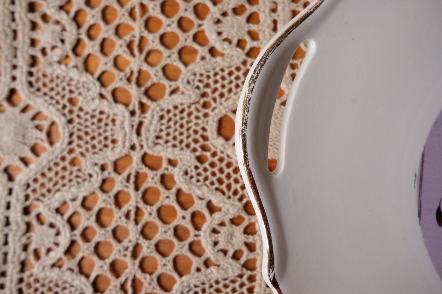 plat à gateau Digoin Sarreguemines