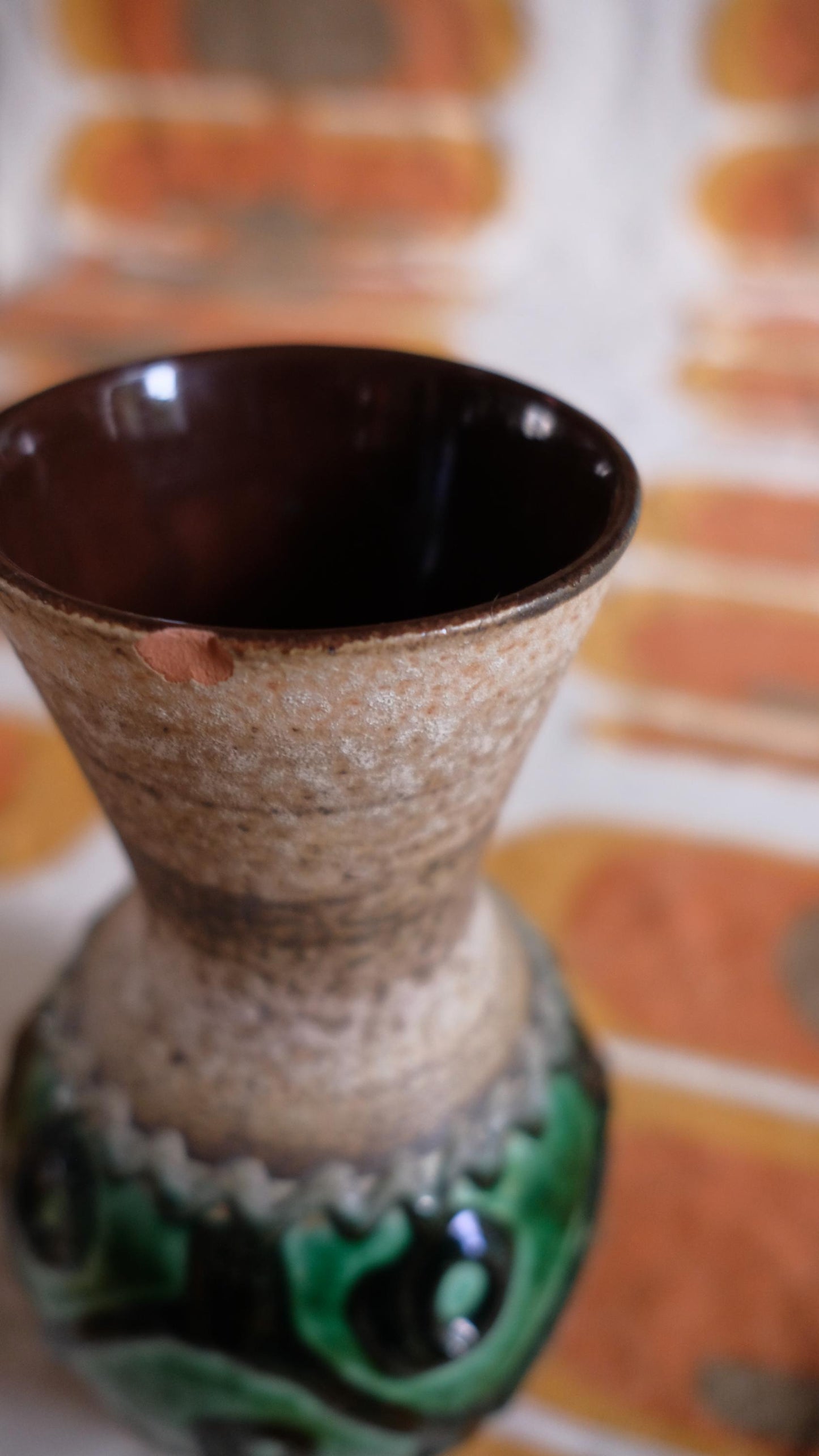 Vase en céramique made in West Germany vintage