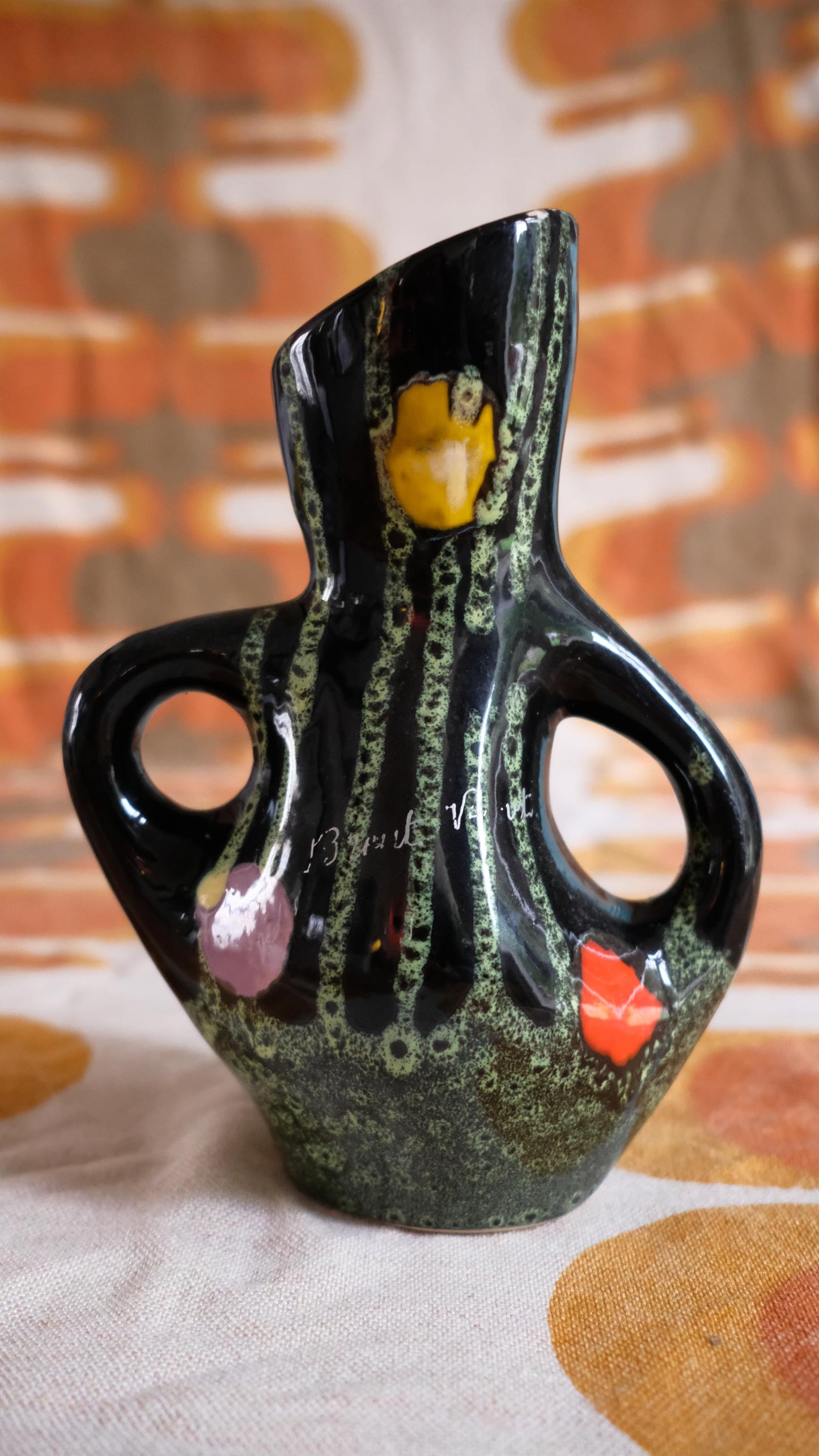 Vase Poterie Lorraine vintage modèle Mireille