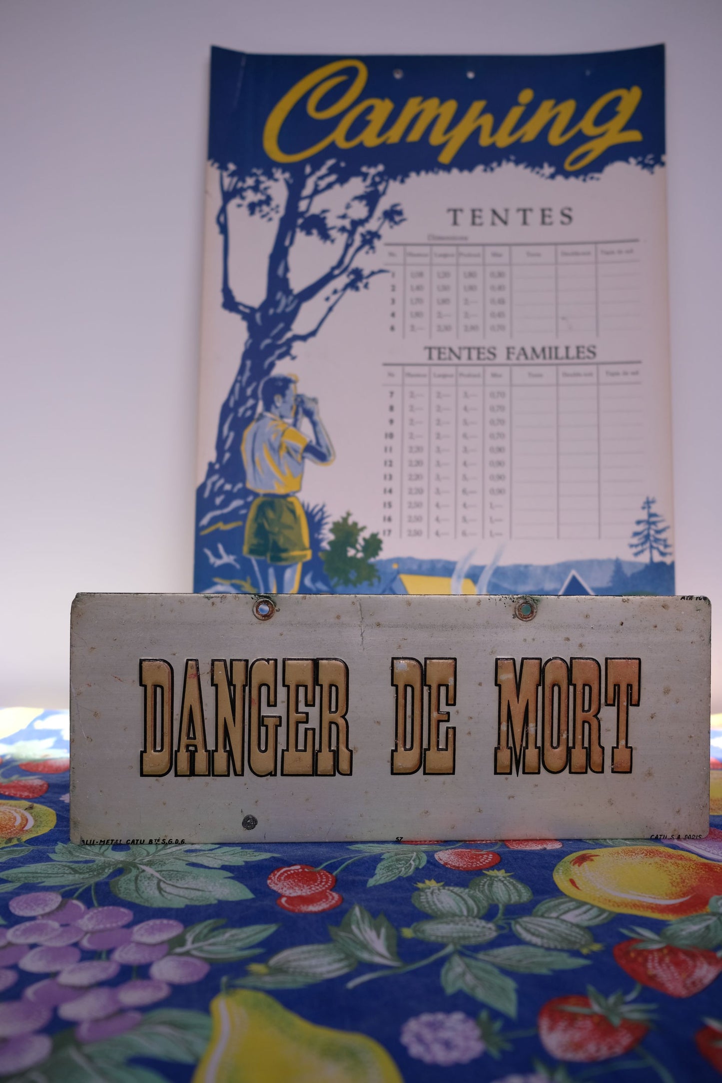 PLaque de signalisation "danger de mort"