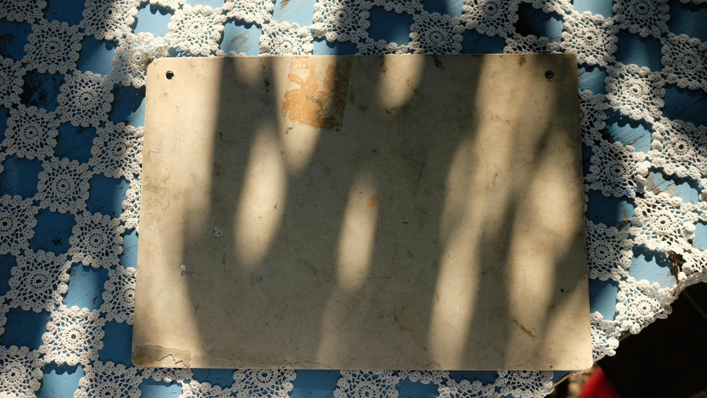 Panneau de chantier vintage en fibre de verre