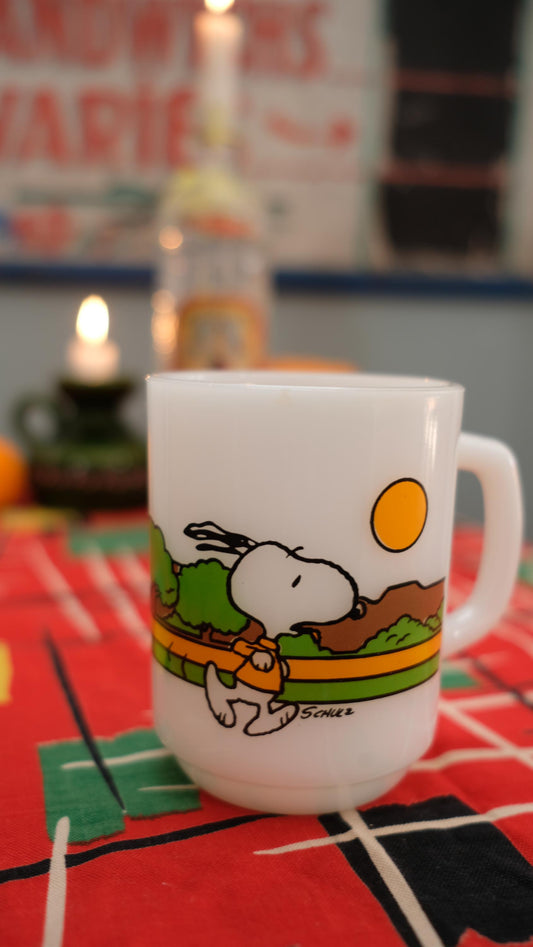 Mugs snoopy vintage en pyrex Anchor King made in USA