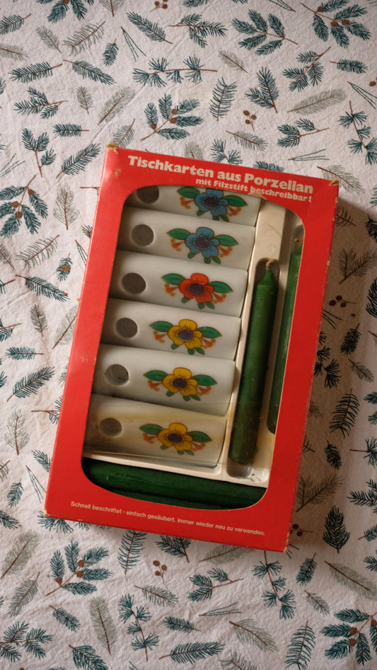 Mini bougeoirs/marque places funny design