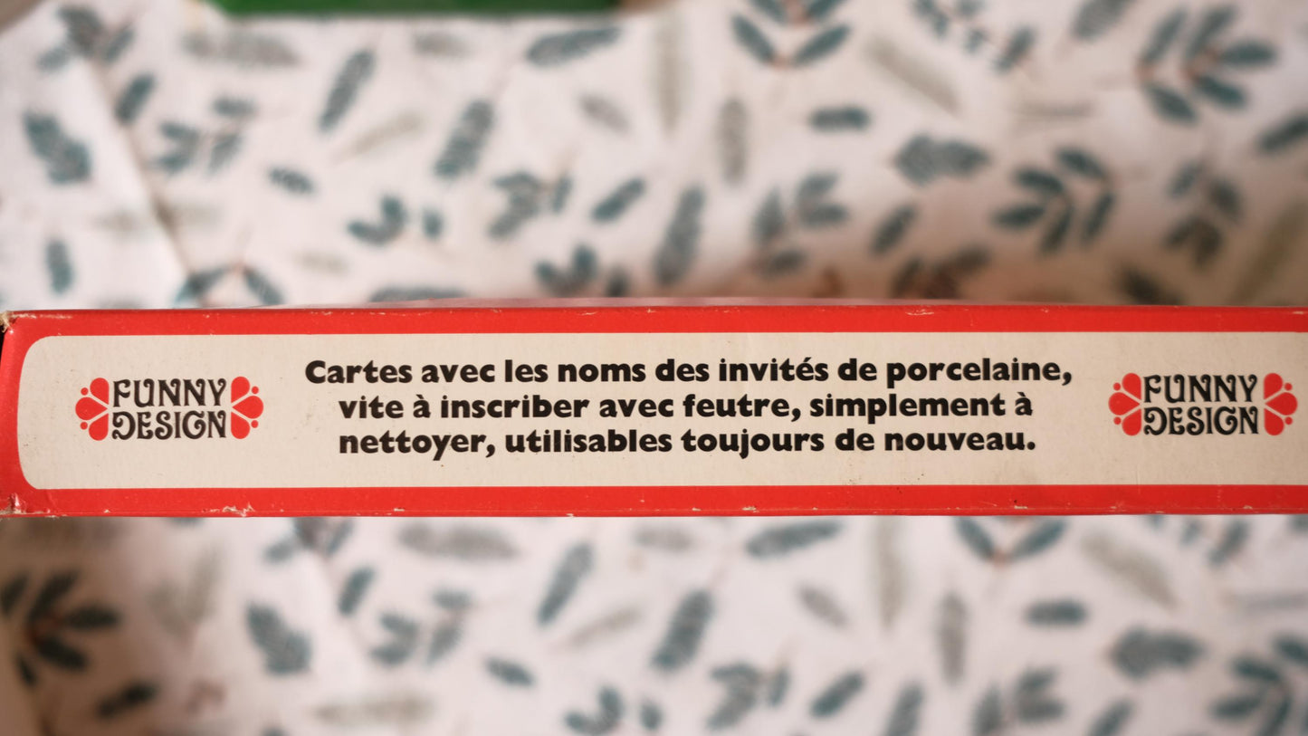 Mini bougeoirs/marque places funny design