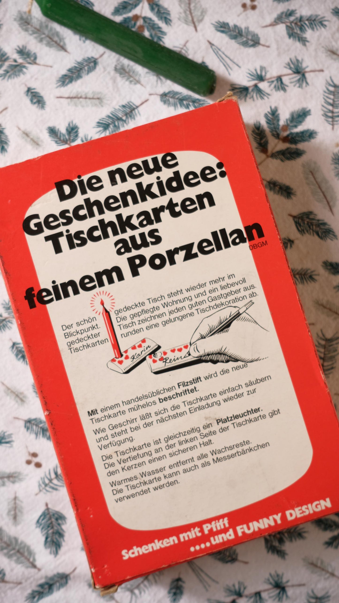 Mini bougeoirs/marque places funny design