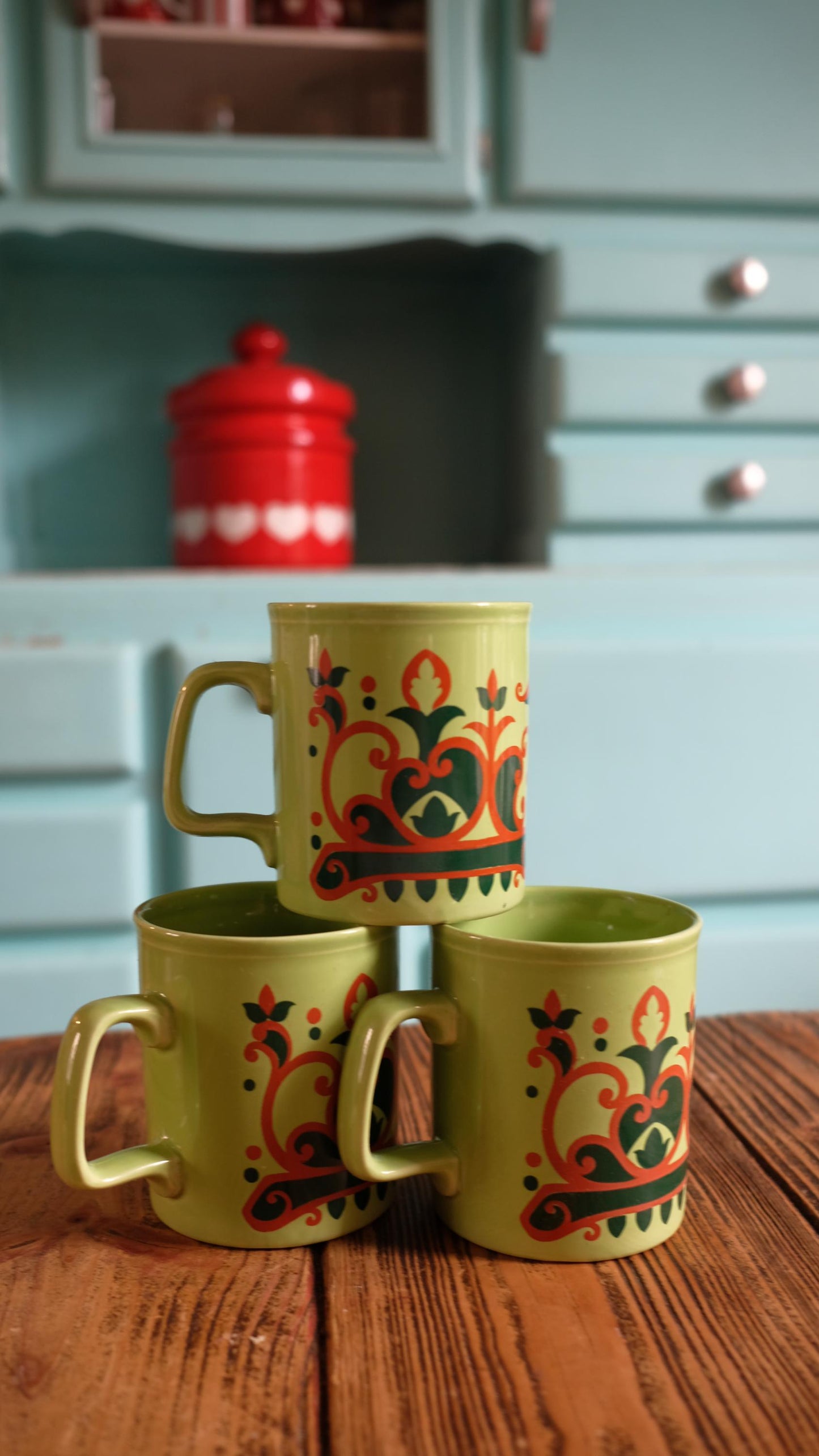 Lot de 3 mugs années 70 Kiln kraft made in England