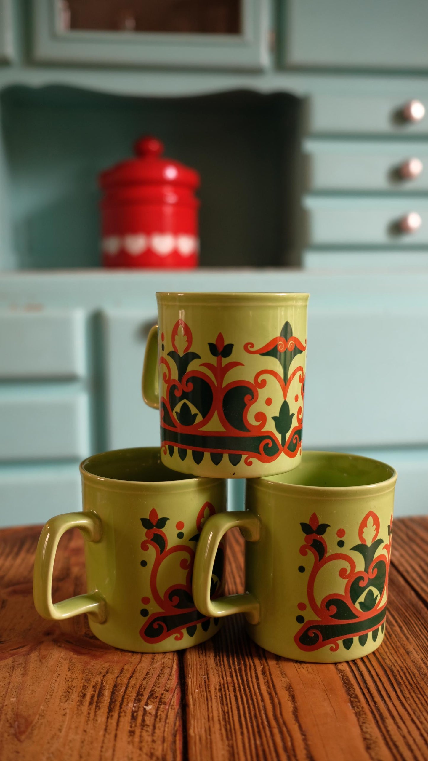 Lot de 3 mugs années 70 Kiln kraft made in England