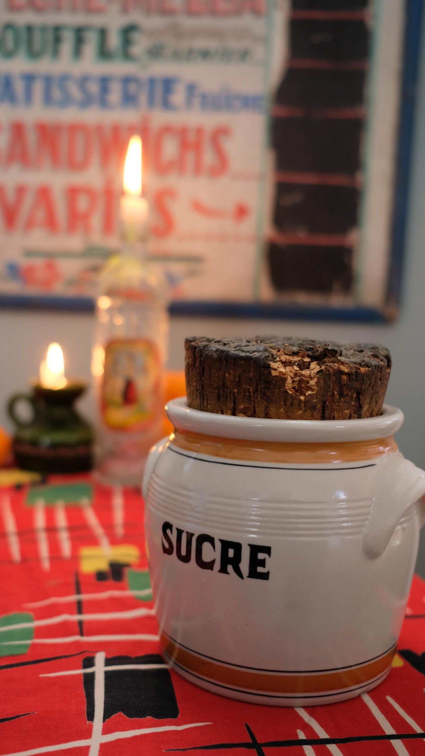 Pot à sucre vintage LML en grès