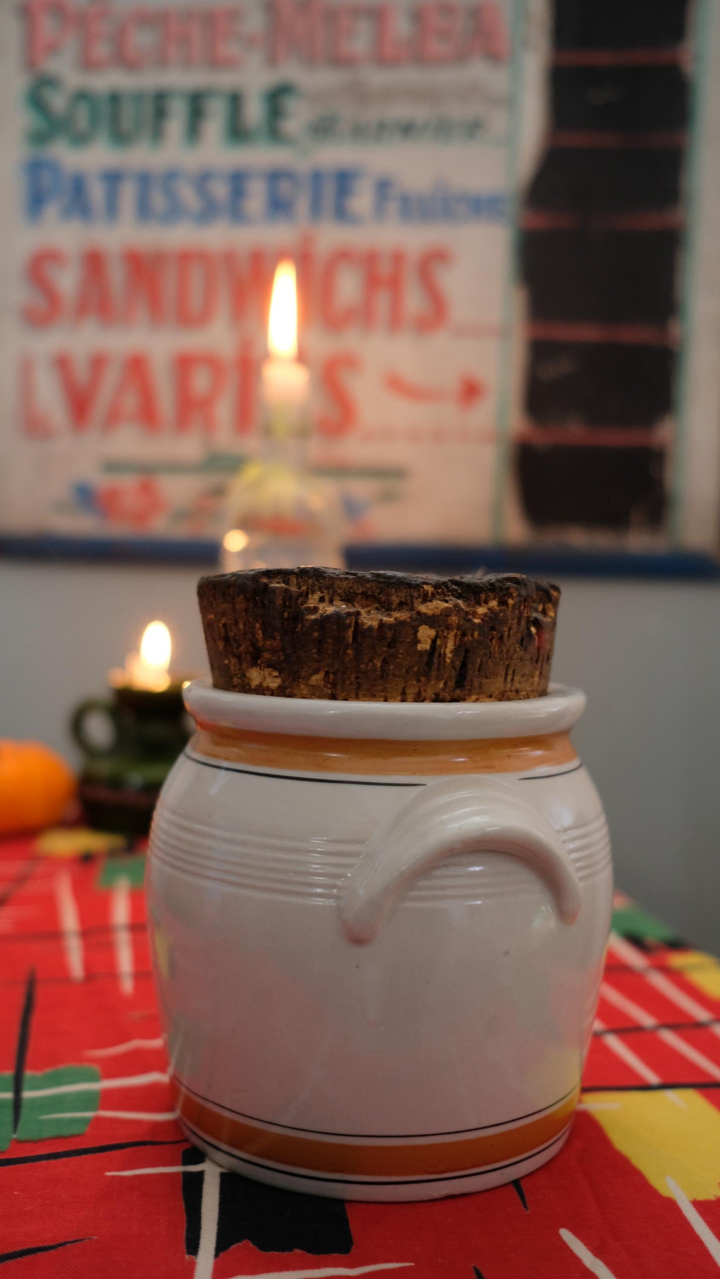 Pot à sucre vintage LML en grès