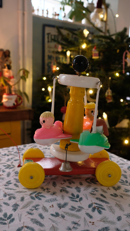 Jouet à tirer manège éducalux vintage