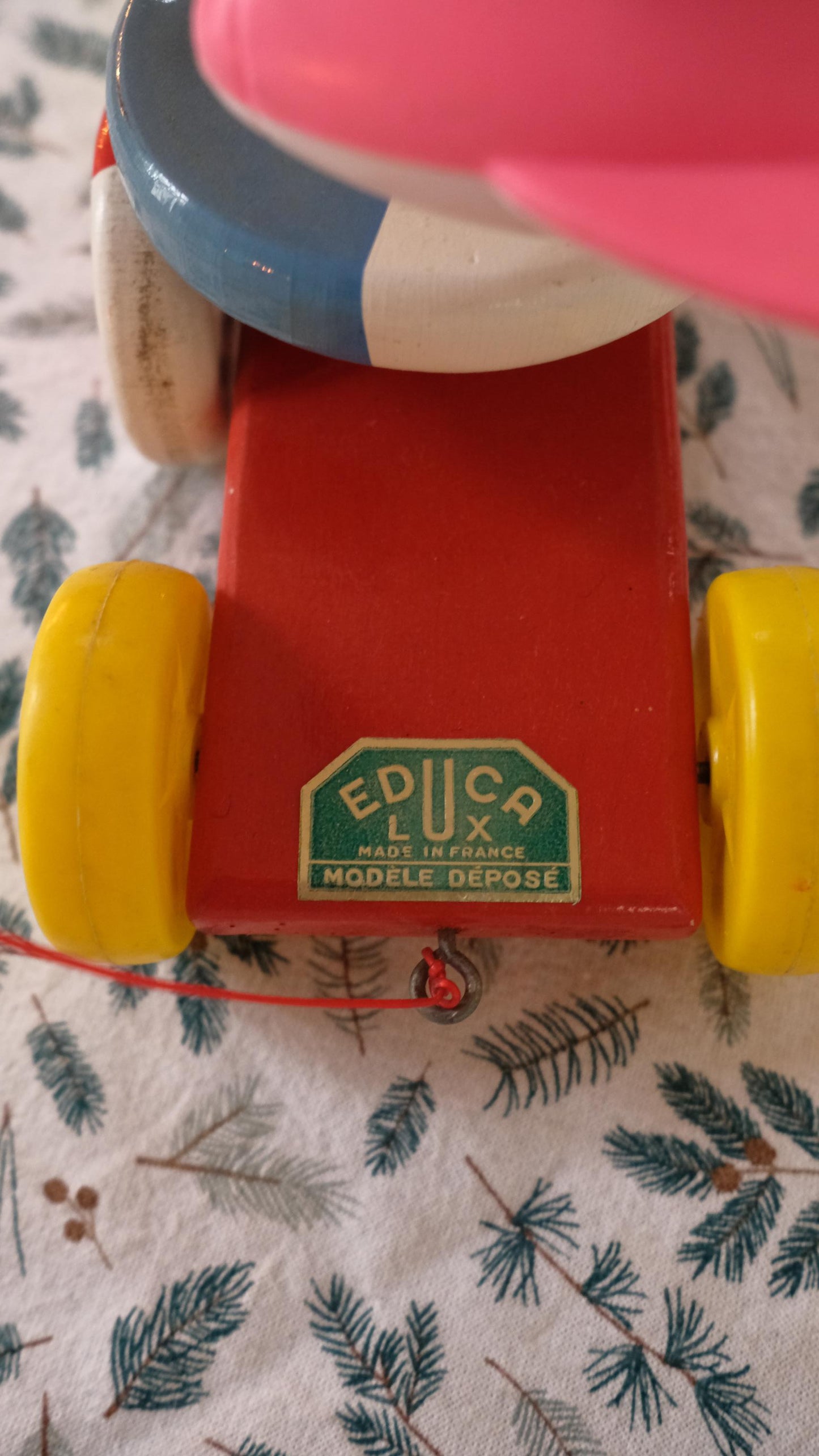 Jouet à tirer manège éducalux vintage