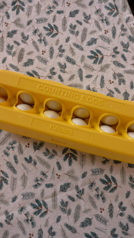 Jouet vintage "counting eggs" de playskool