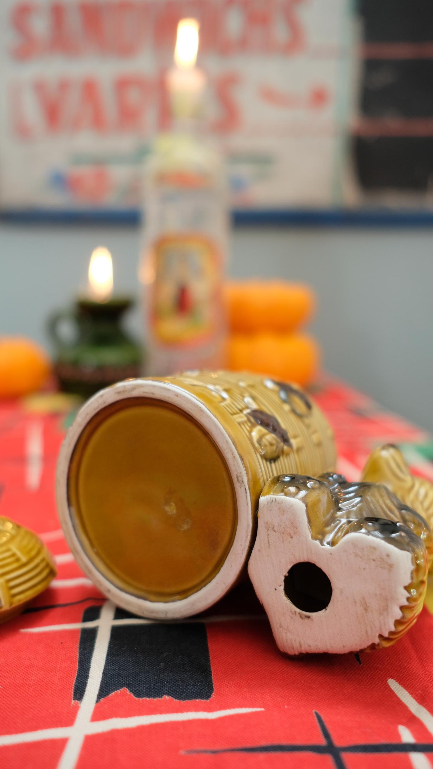 Ourson pot à miel vintage en céramique
