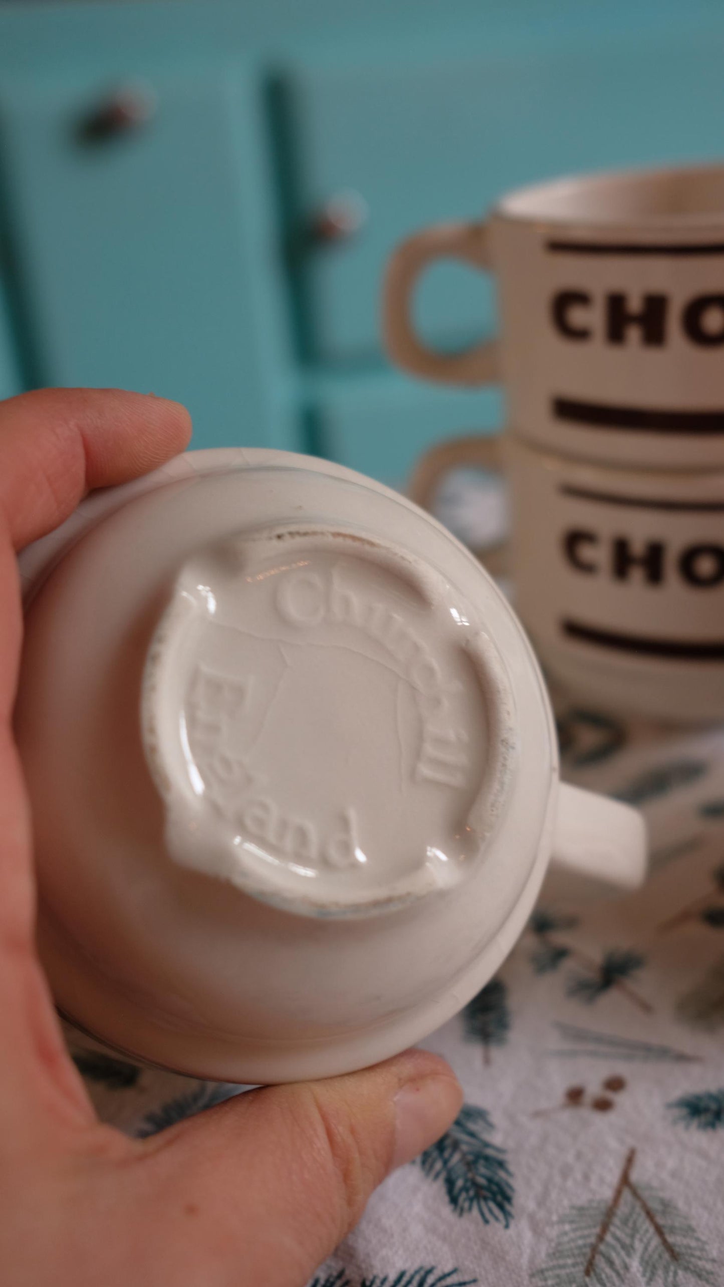 Lot de 4 tasses publicitaires chocky