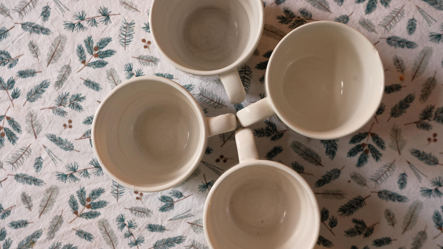 Lot de 4 tasses publicitaires chocky