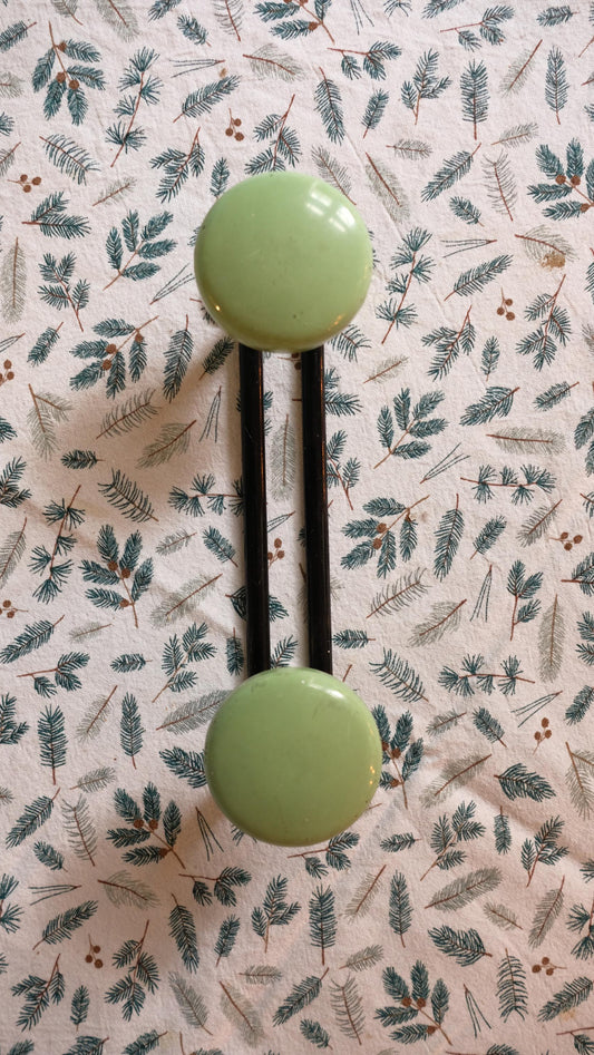 Patère vintage en métal peint