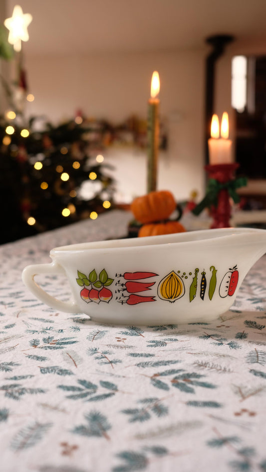 Saucière en pyrex Jaj Glas vintage