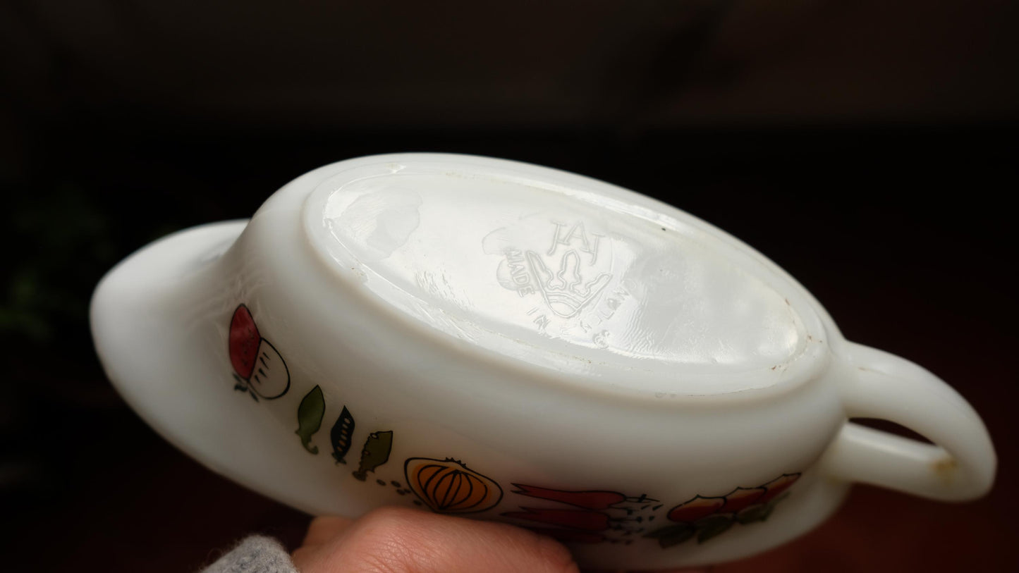 Saucière en pyrex Jaj Glas vintage