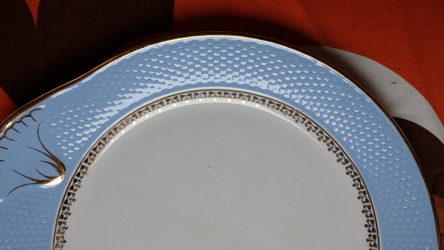 Grand plat "café Gilbert" en porcelaine