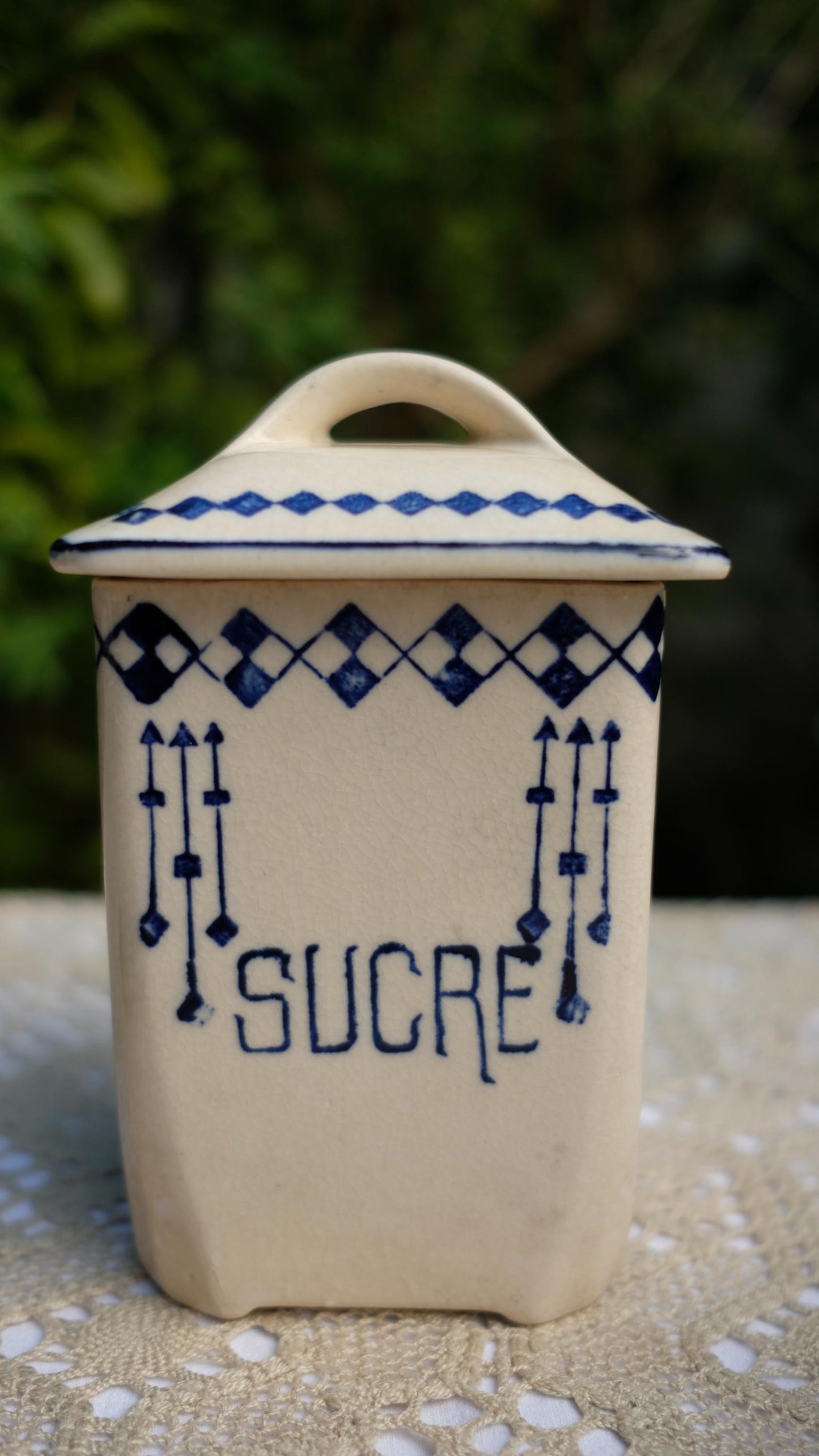 Lot de deux pots en grès vintage