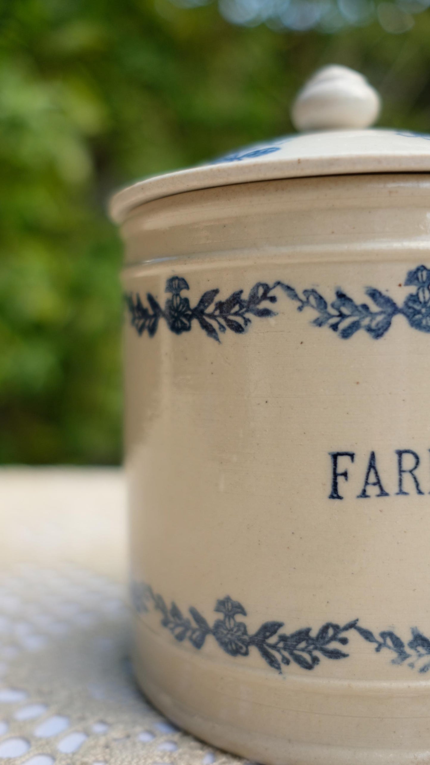 Pot à farine vintage en grès style saint Uze