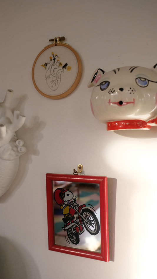 Miroir Snoopy vintage