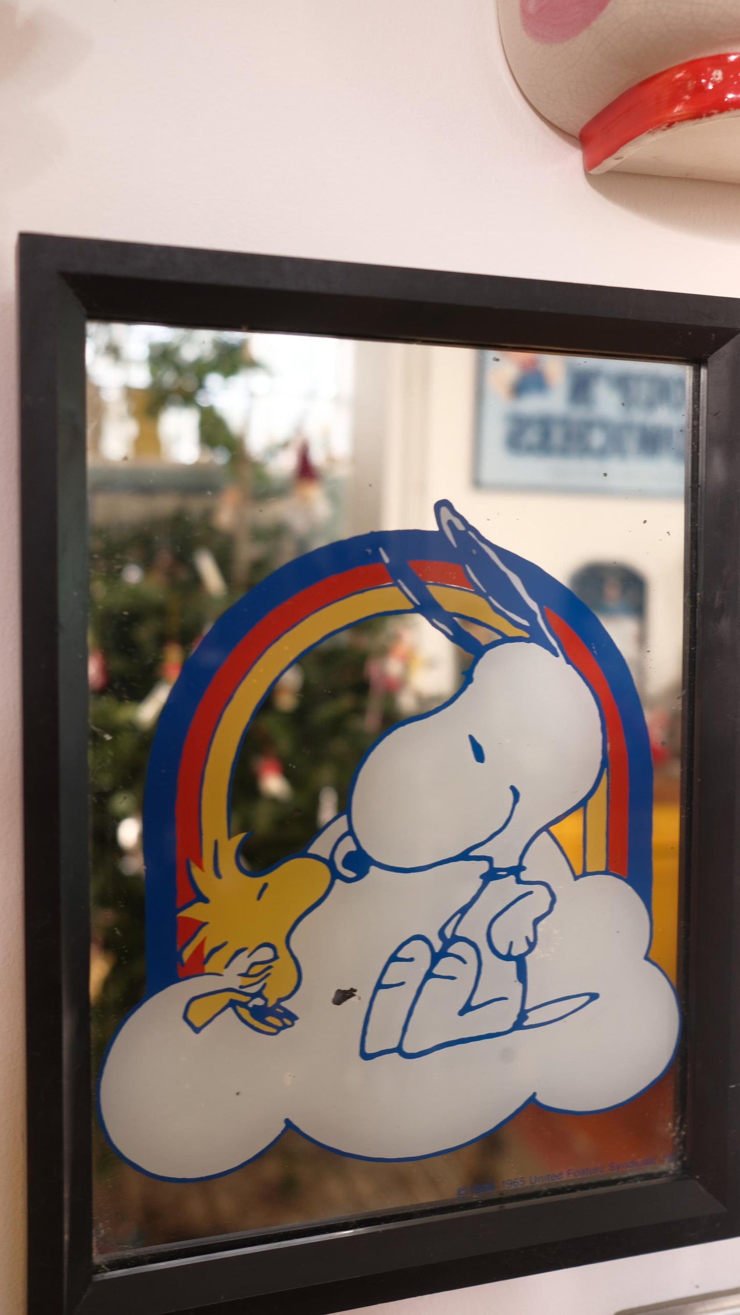 Miroirs snoopy arc en ciel vintage