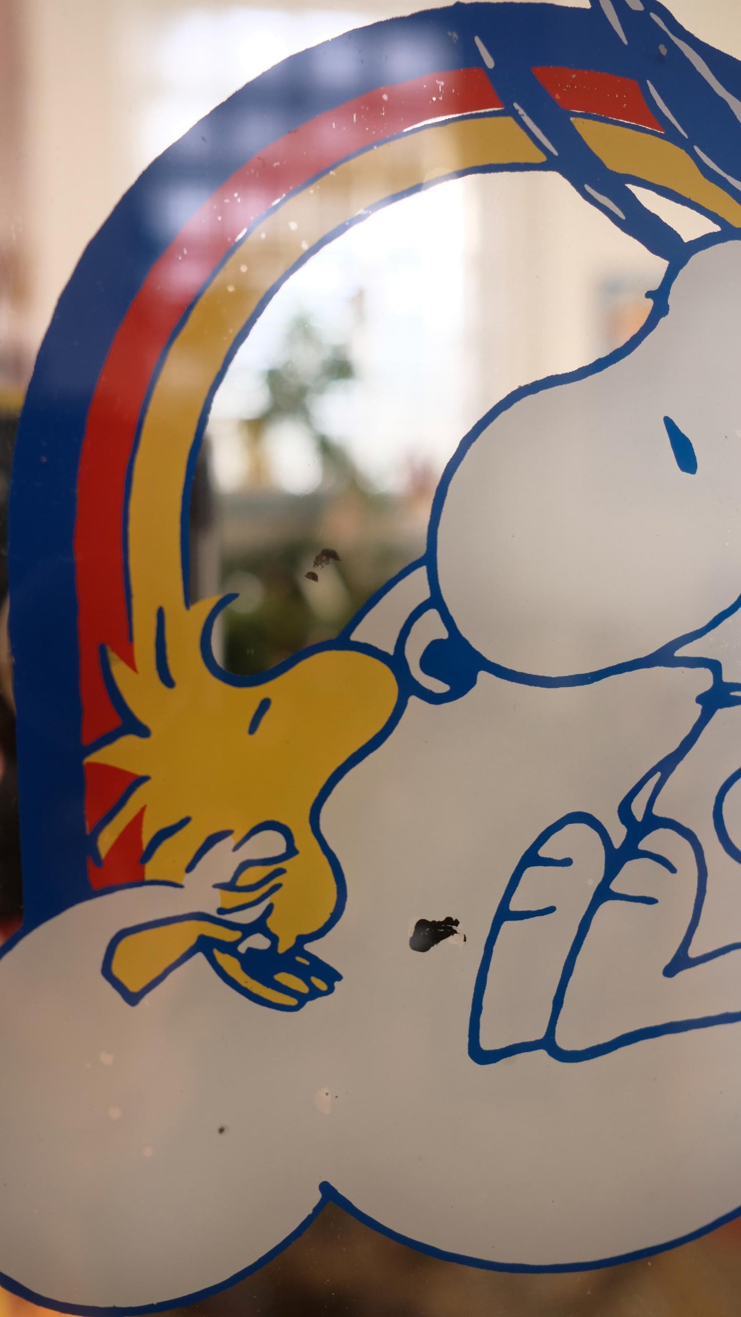 Miroirs snoopy arc en ciel vintage