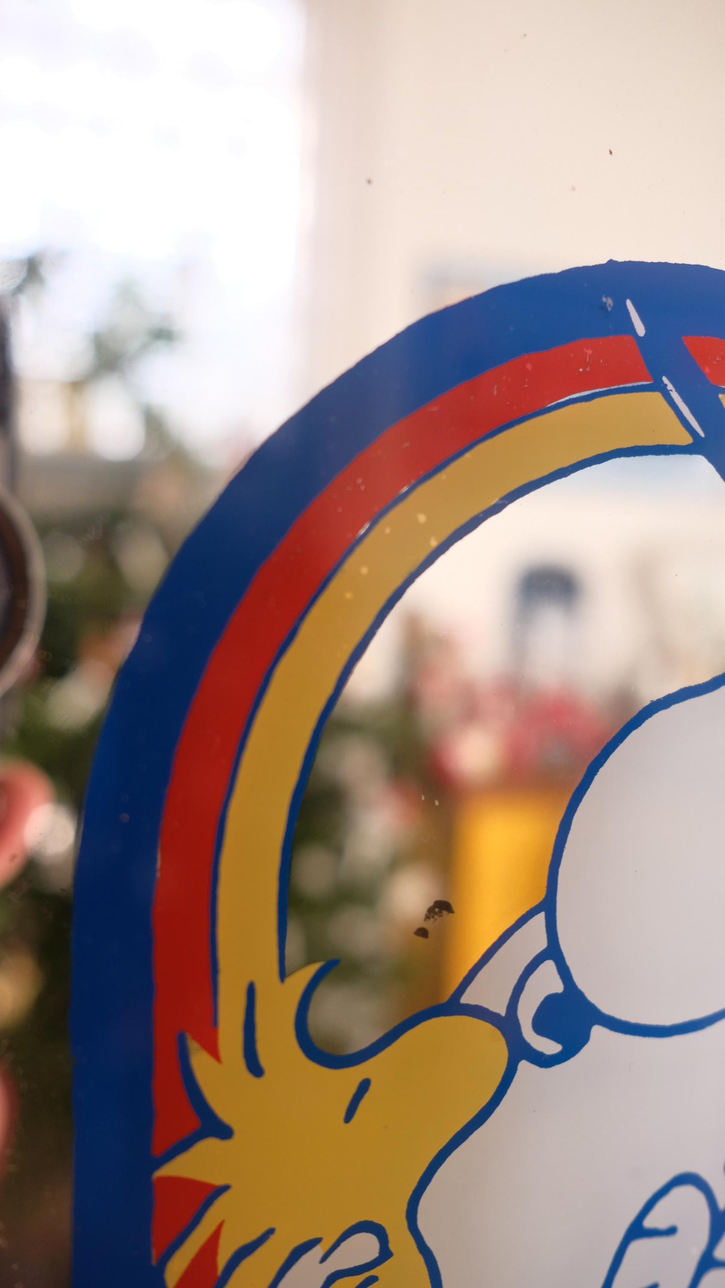 Miroirs snoopy arc en ciel vintage