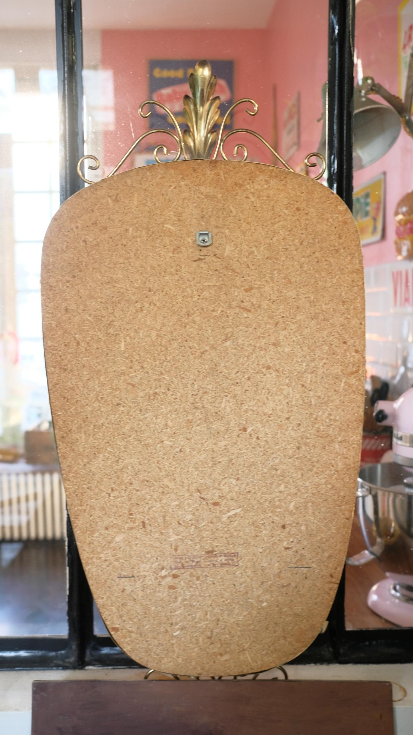 Miroir "rétroviseur" vintage fabriqué en Belgique