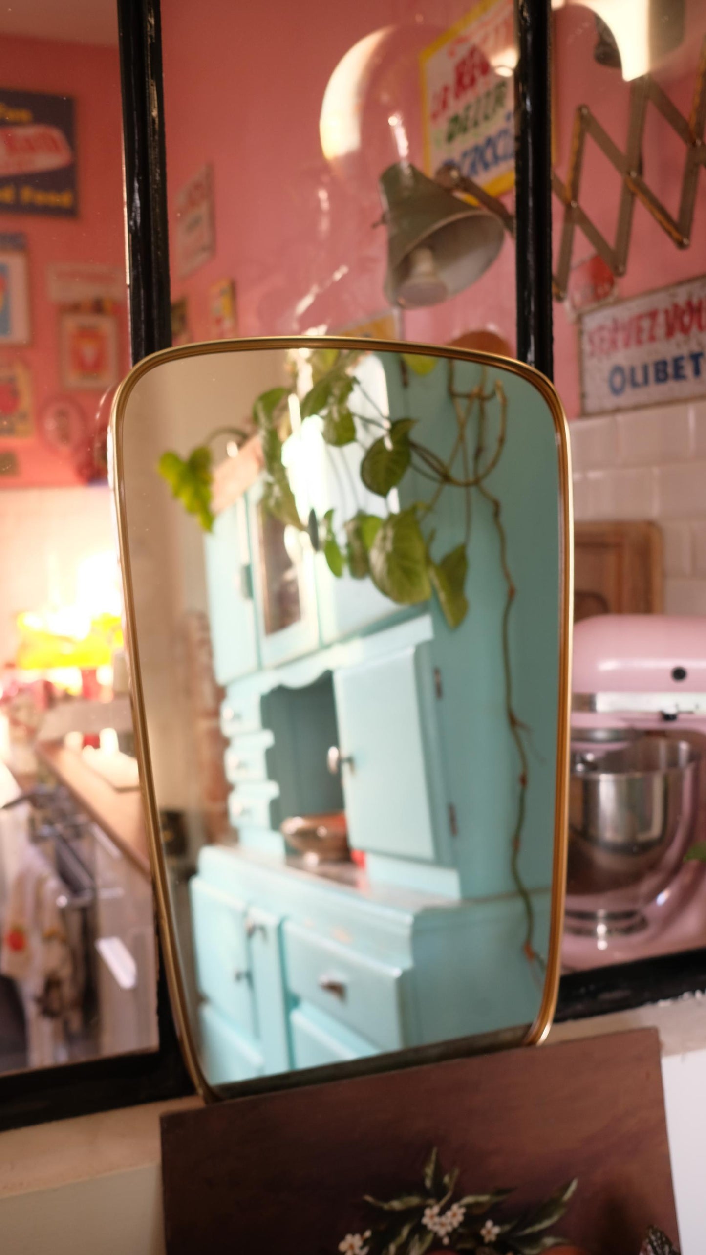 Miroir rétroviseur vintage