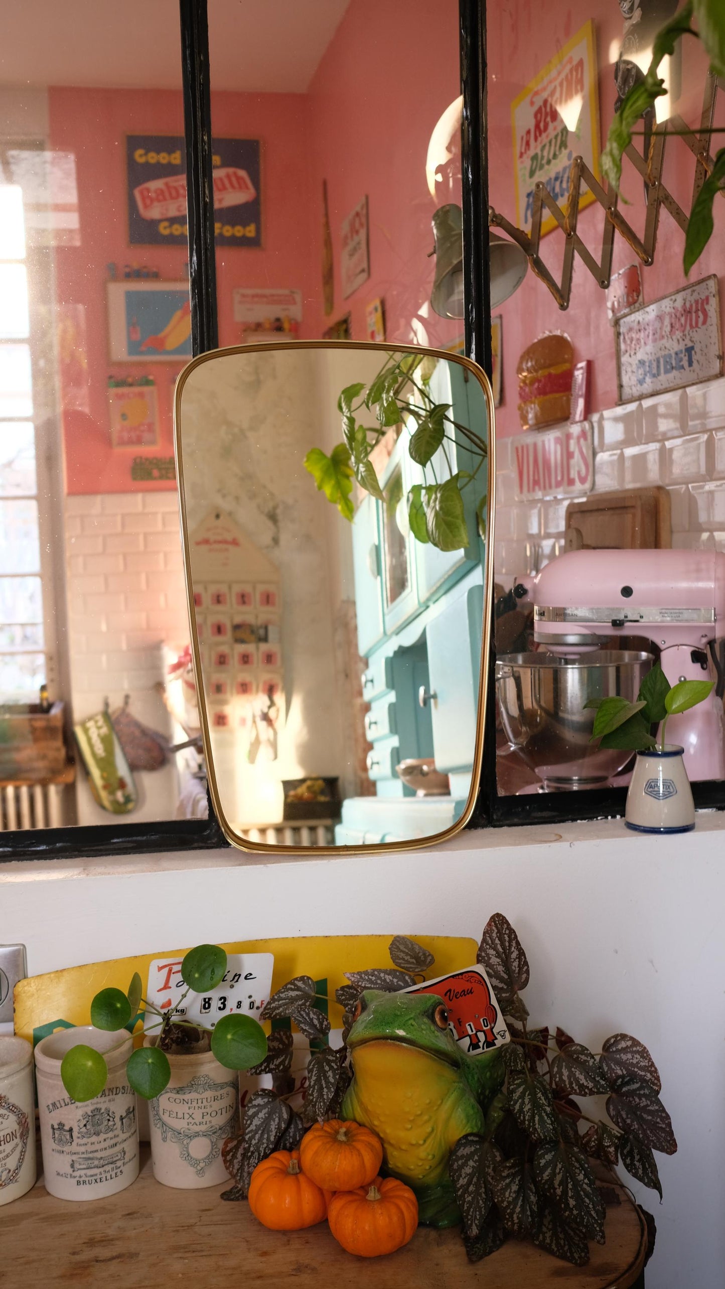 Miroir rétroviseur vintage