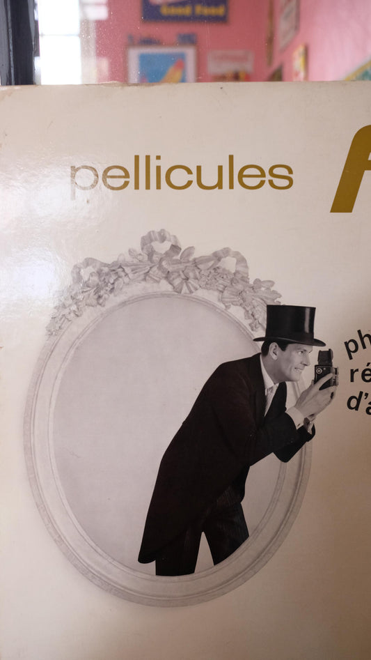 Carton publicitaire vintage pour les pellicules Ferrania