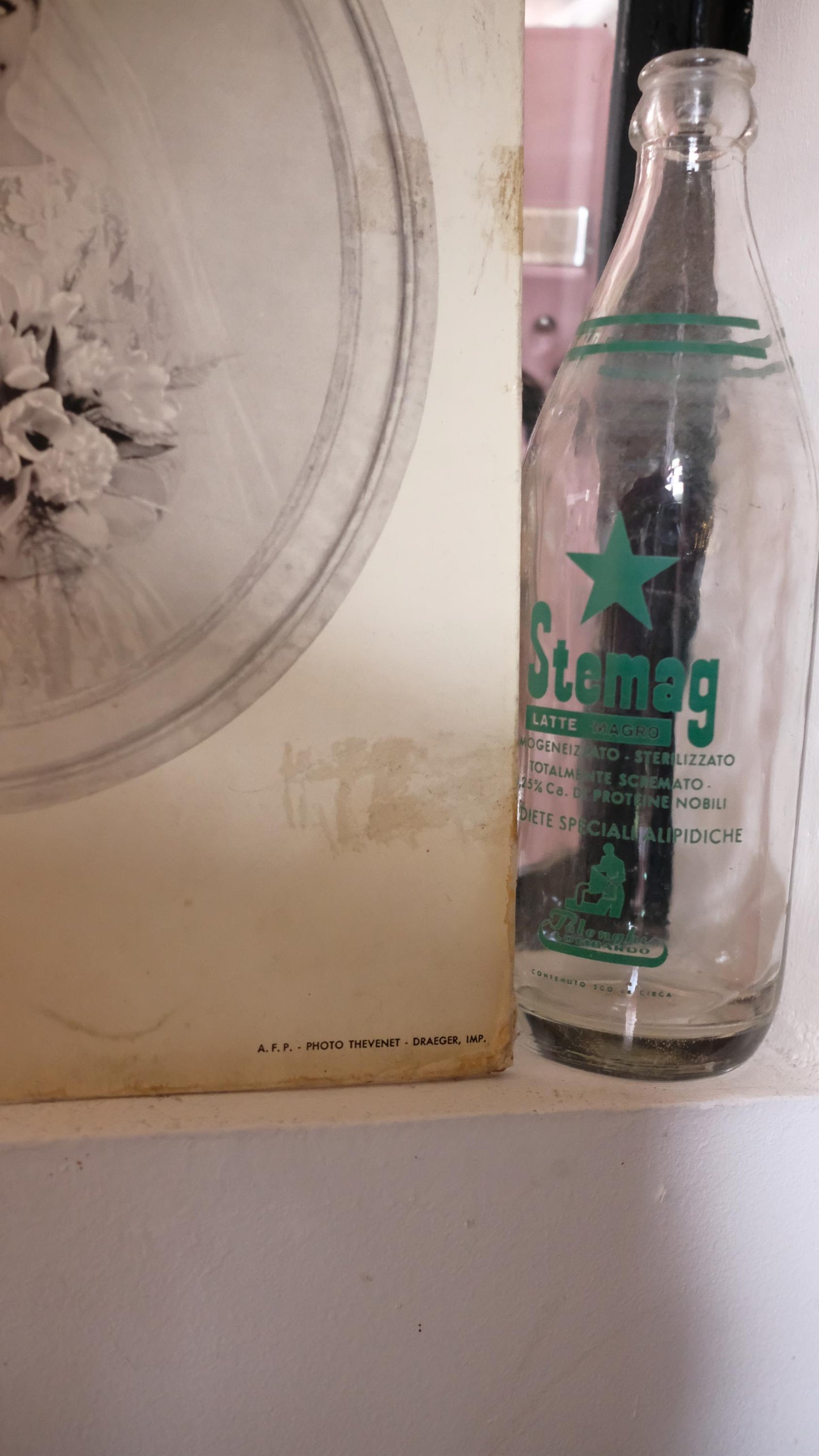 Carton publicitaire vintage pour les pellicules Ferrania