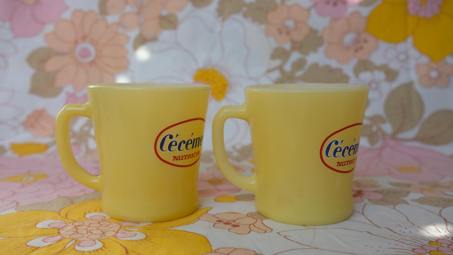 Mugs publicitaire Cécémel en pyrex made in USA