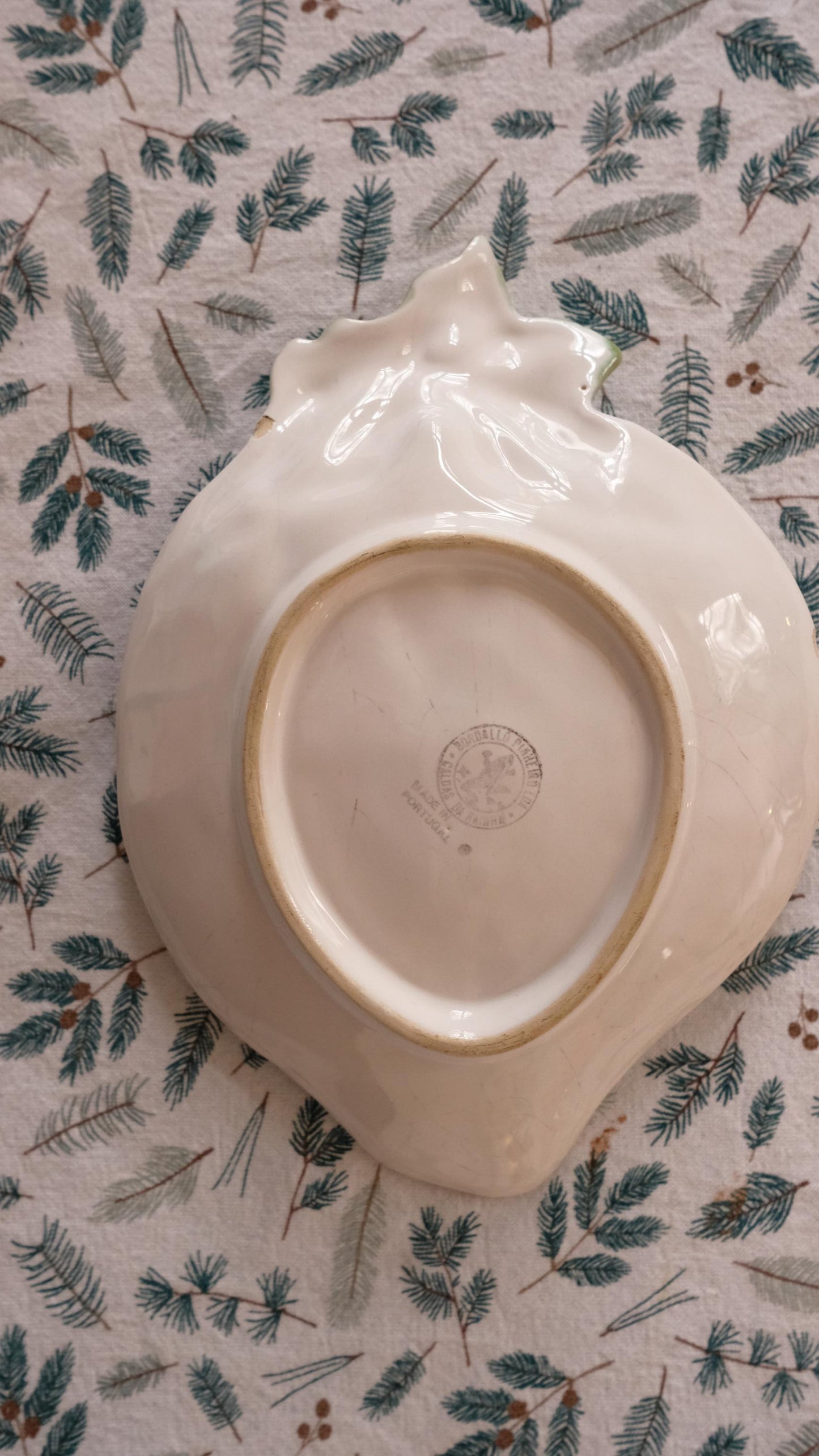 Ravier fraise bordallo pinheiro en céramique made in Portugal