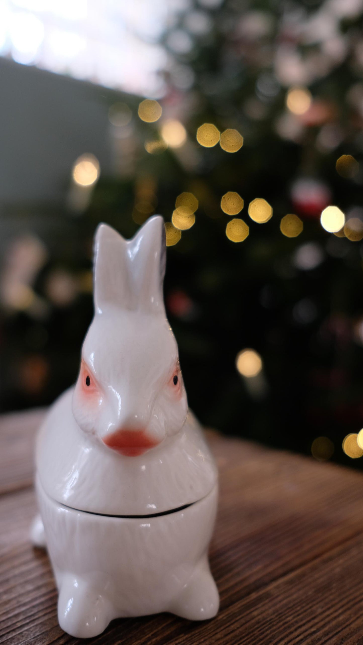 Petites terrines Caugant, modèle lapin blanc assez rare