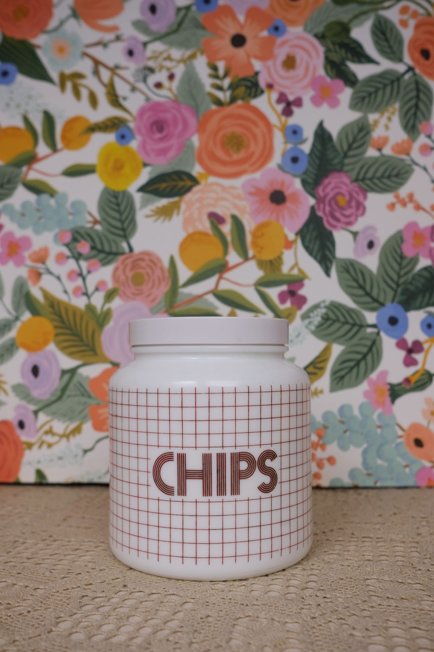 Grand pot à chips en arcopal