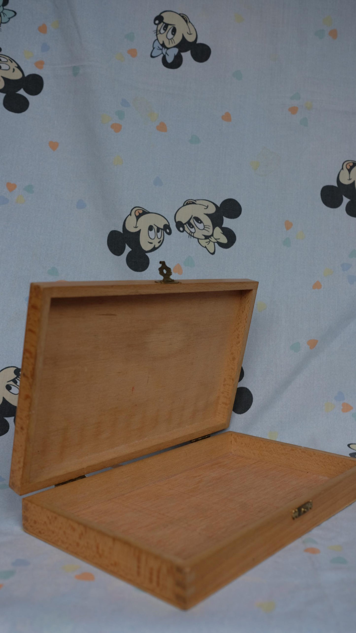 Coffret en bois Mickey et Minnie