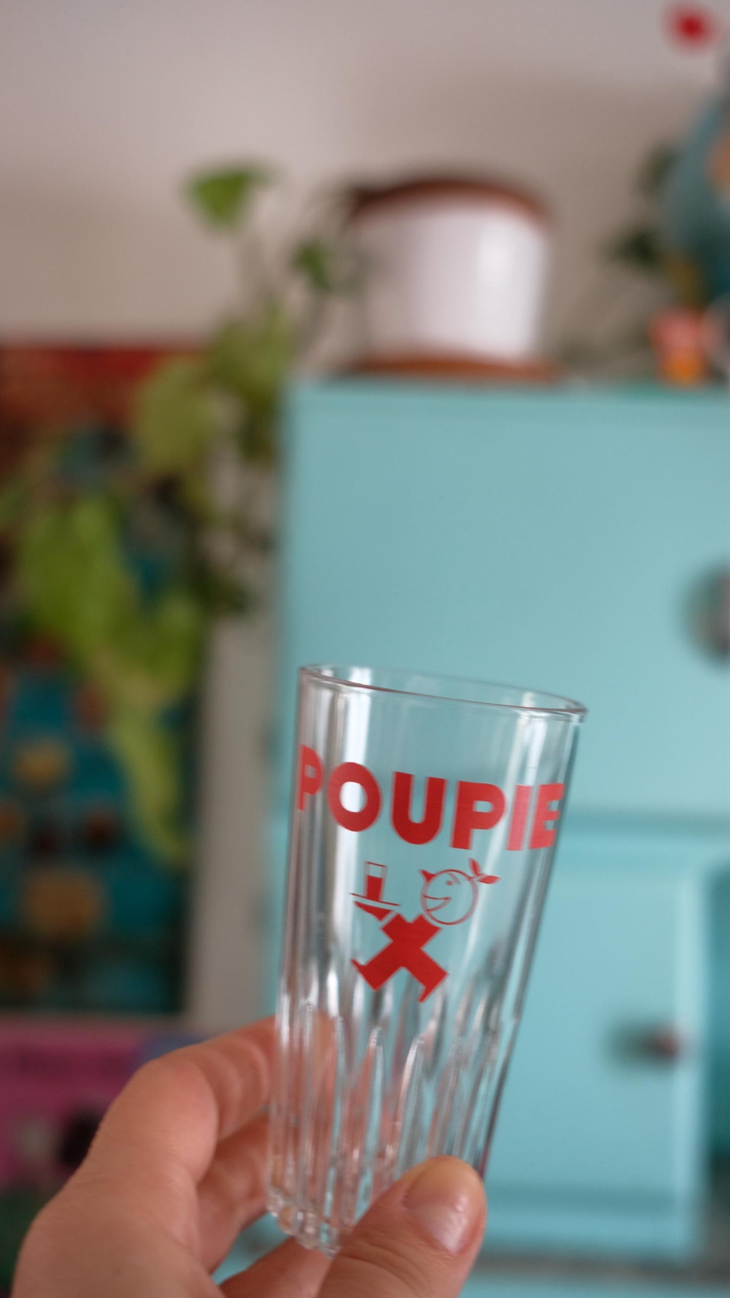 Verres Publicitaire Poupie vintage