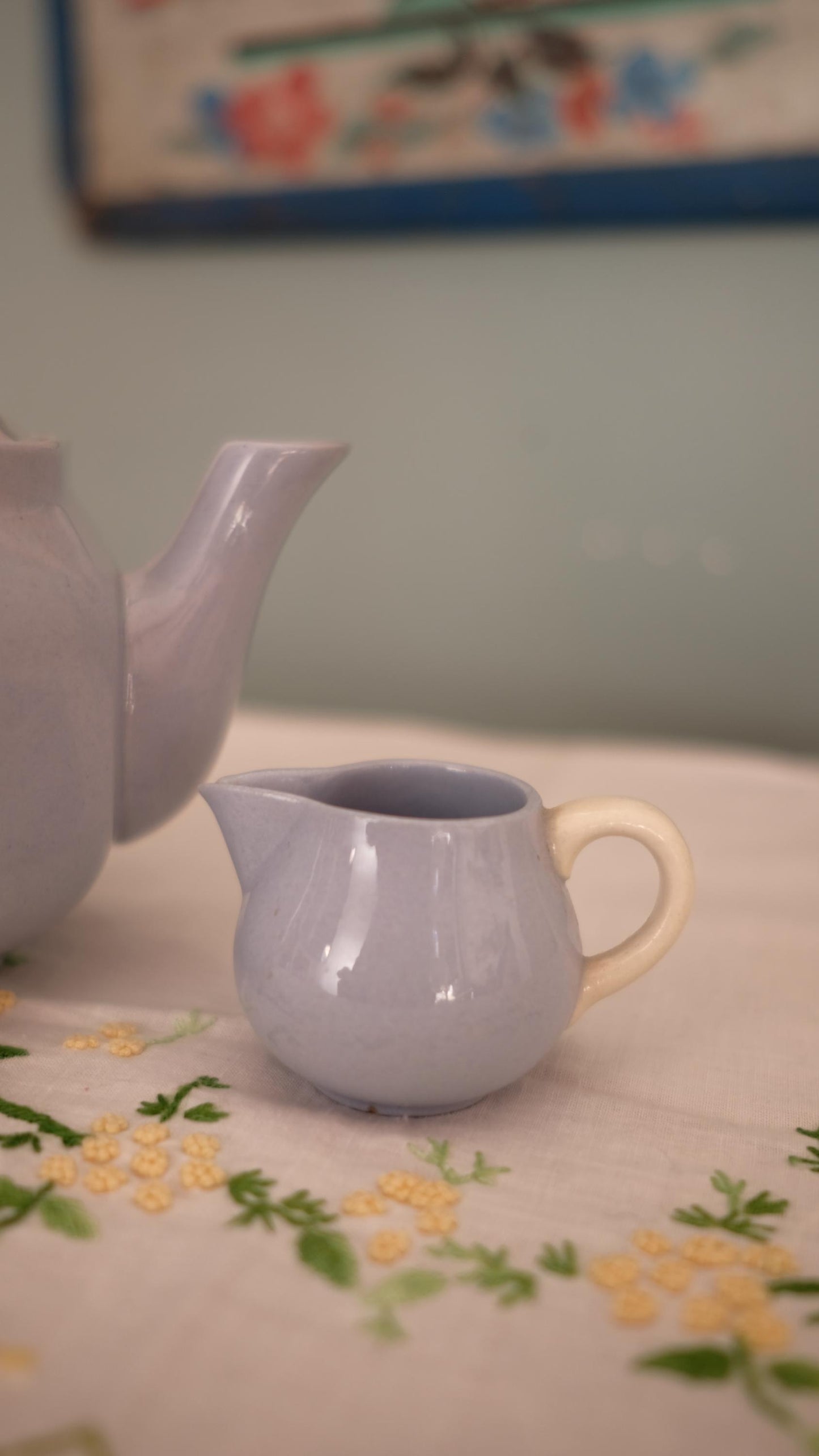 Théière une personne Villeroy&Boch vintage et petit pot à lait