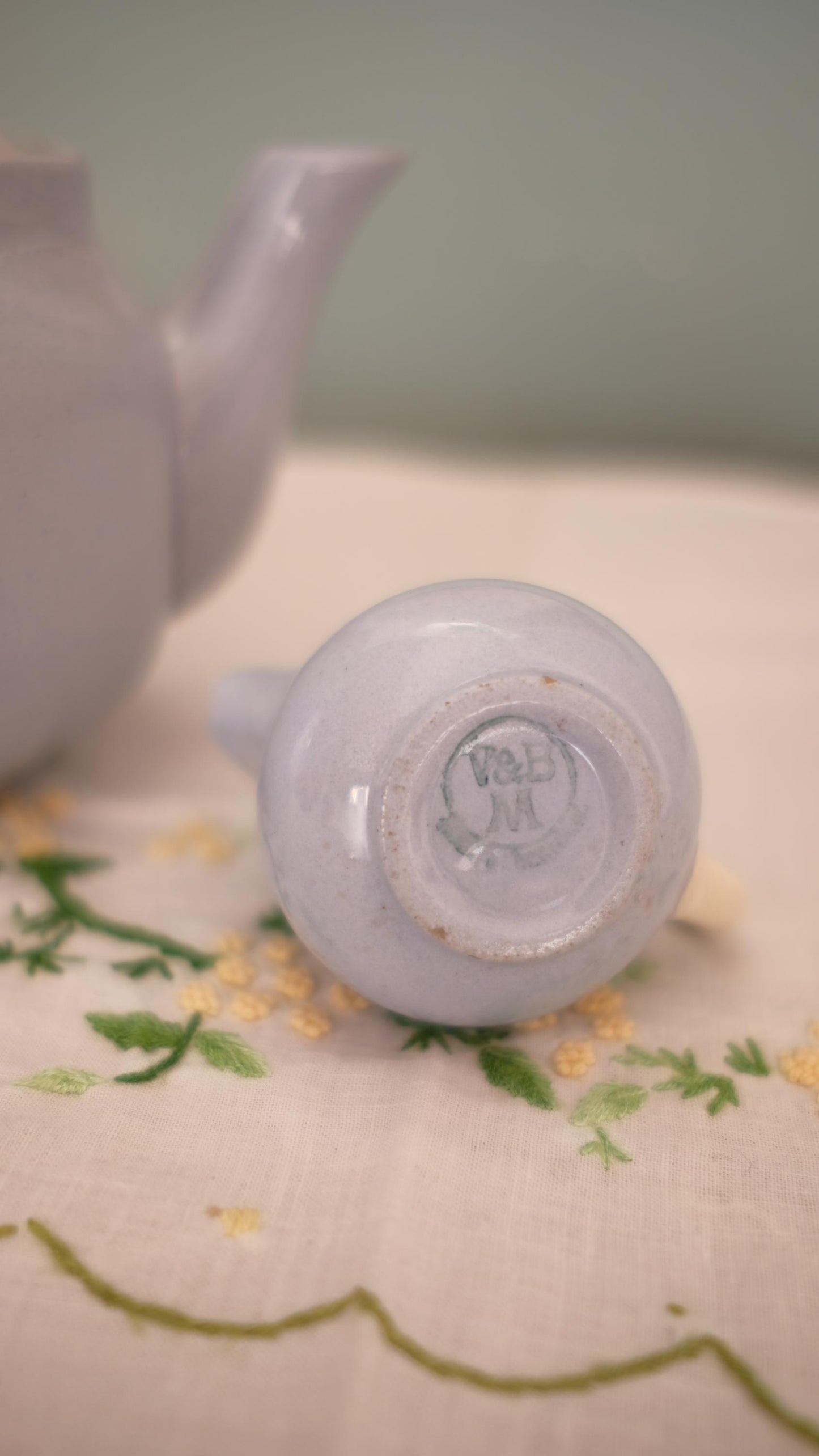 Théière une personne Villeroy&Boch vintage et petit pot à lait