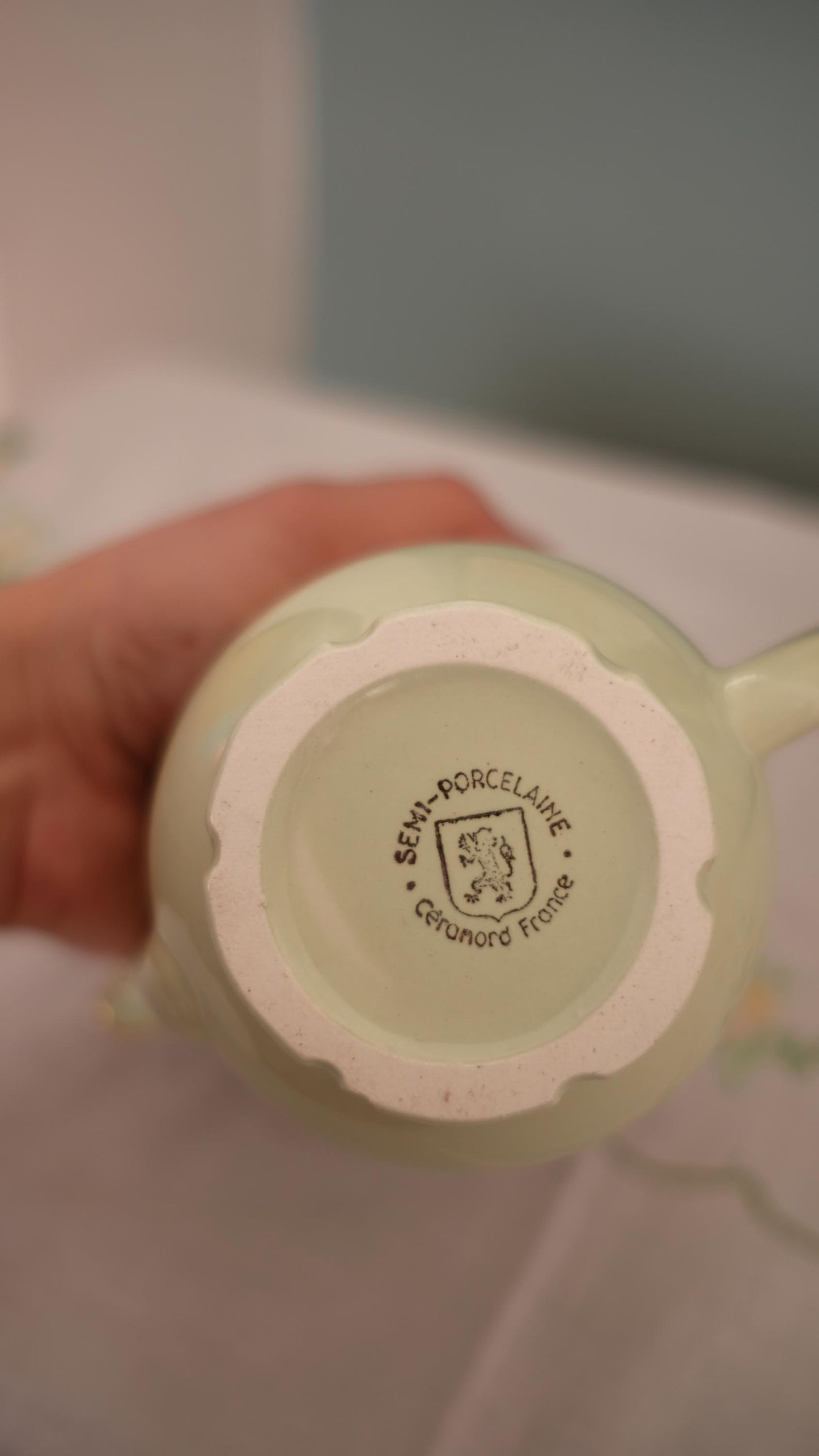 Pot à lait/pichet nous deux vintage Céranor