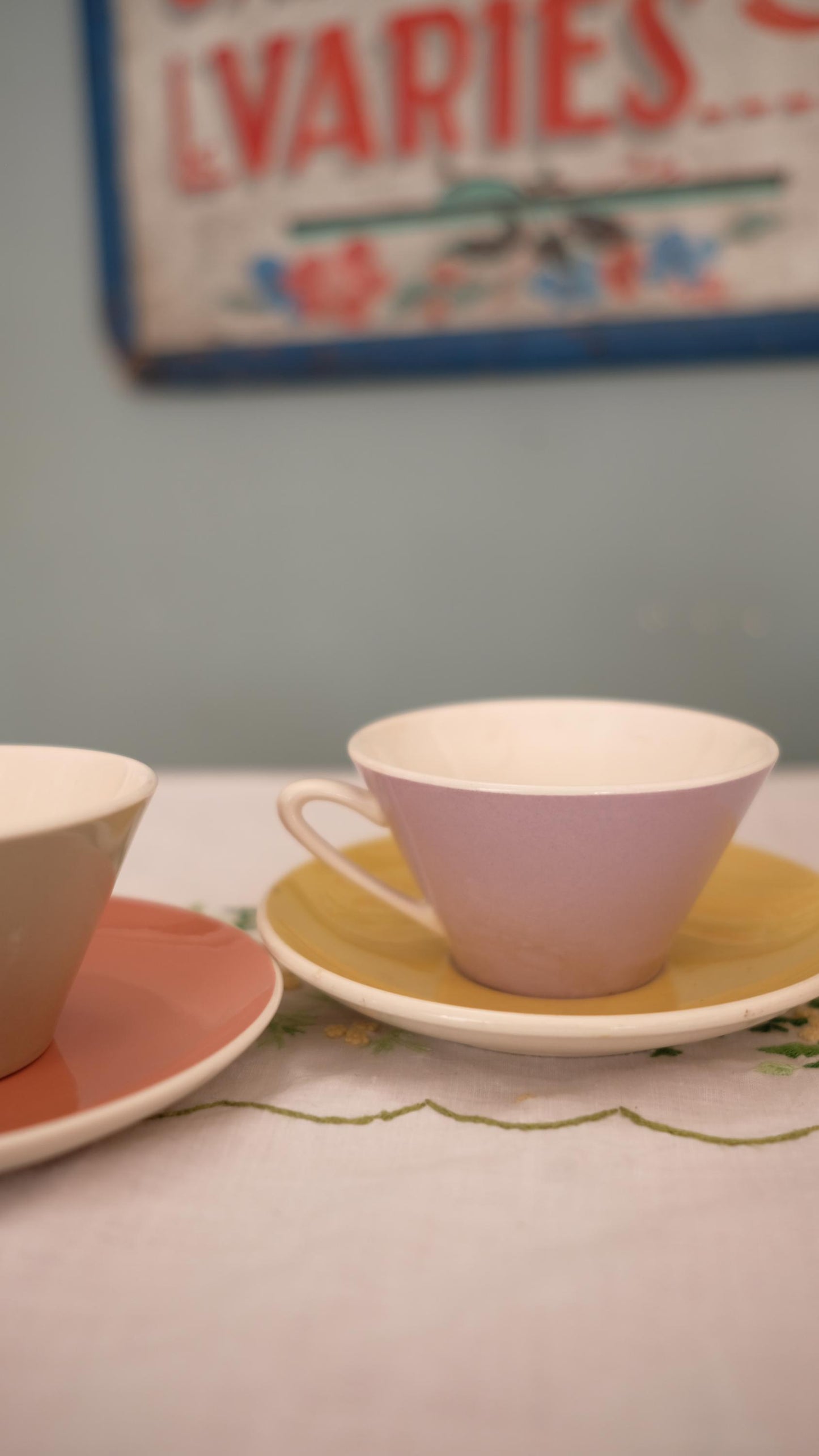 Lot de 5 tasses à espresso+coupelles  vintageVilleroy&Boch