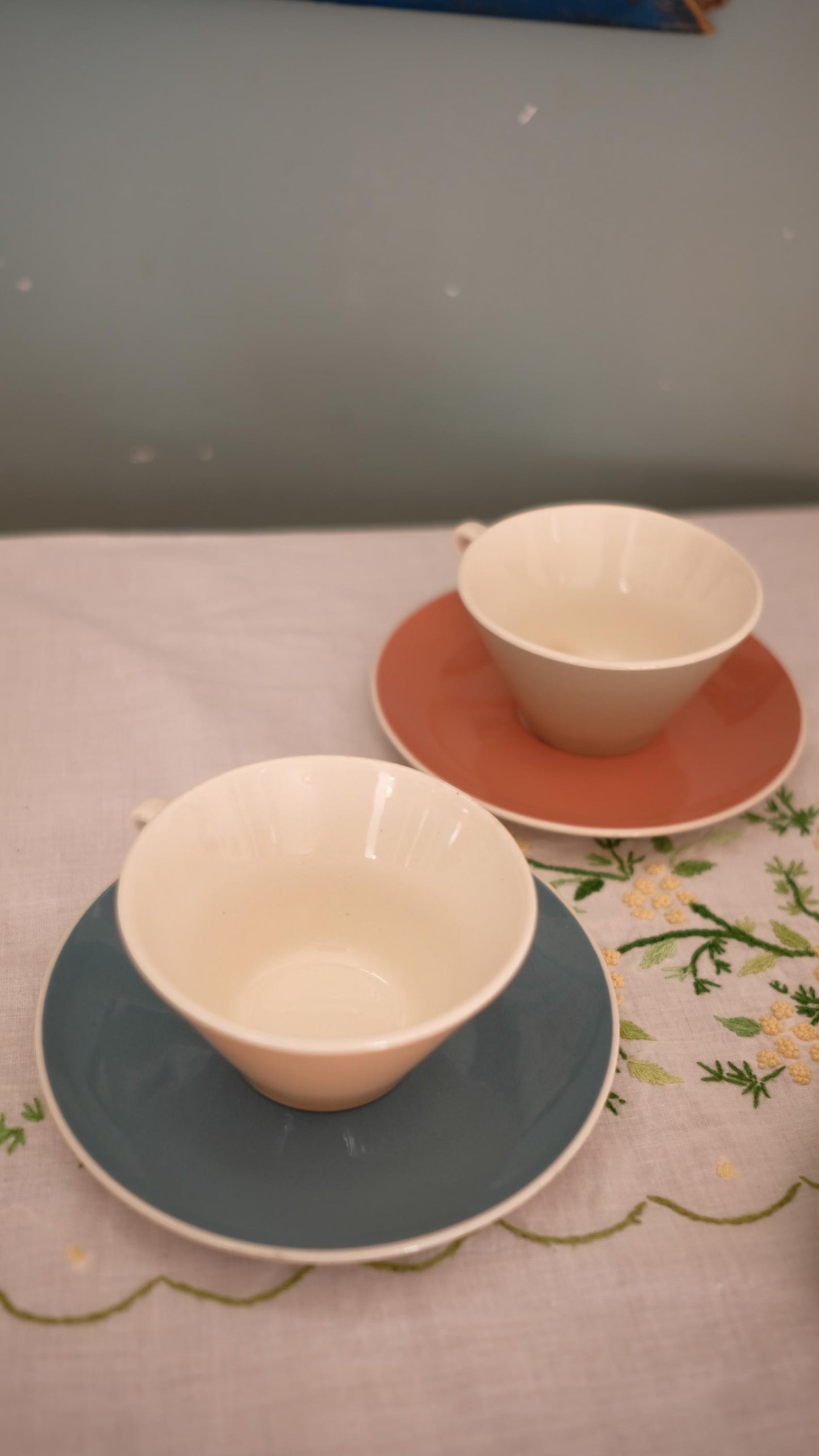 Lot de 5 tasses à espresso+coupelles  vintageVilleroy&Boch
