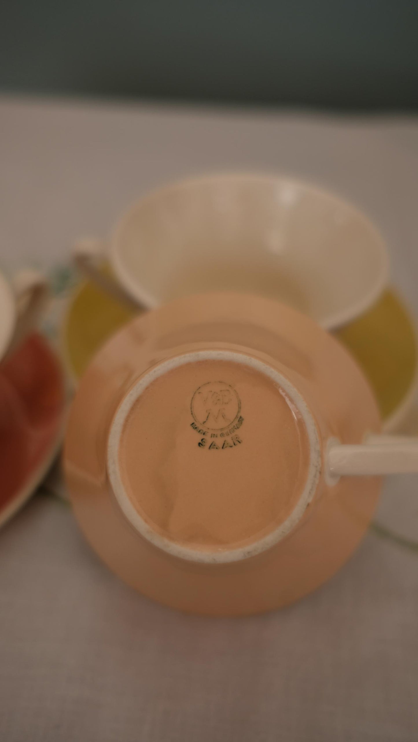 Lot de 5 tasses à espresso+coupelles  vintageVilleroy&Boch