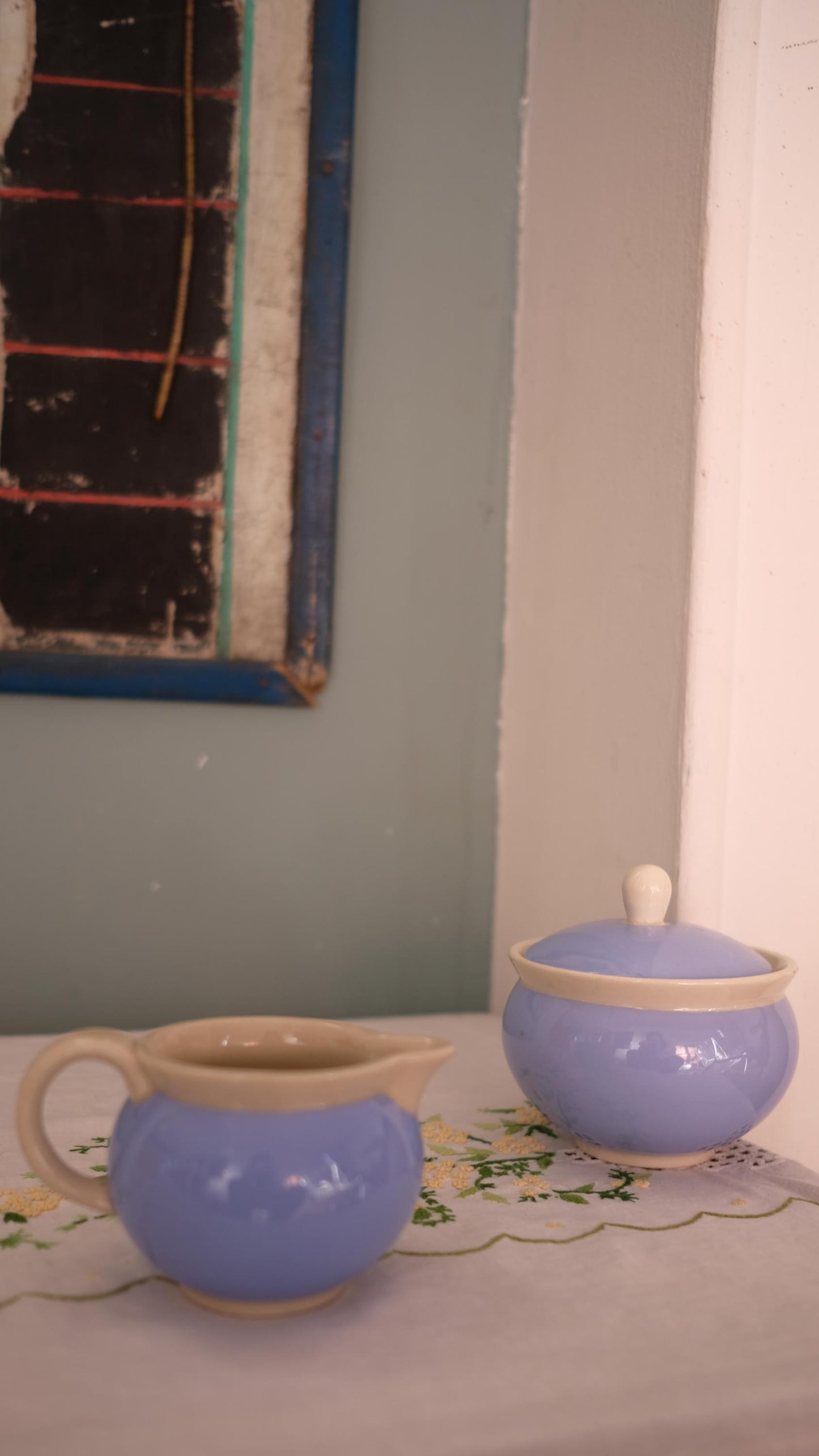 Ensemble sucrier+pot à lait Villeroy & Boch vintage modèle Bayern