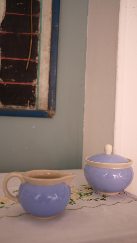 Ensemble sucrier+pot à lait Villeroy & Boch vintage modèle Bayern