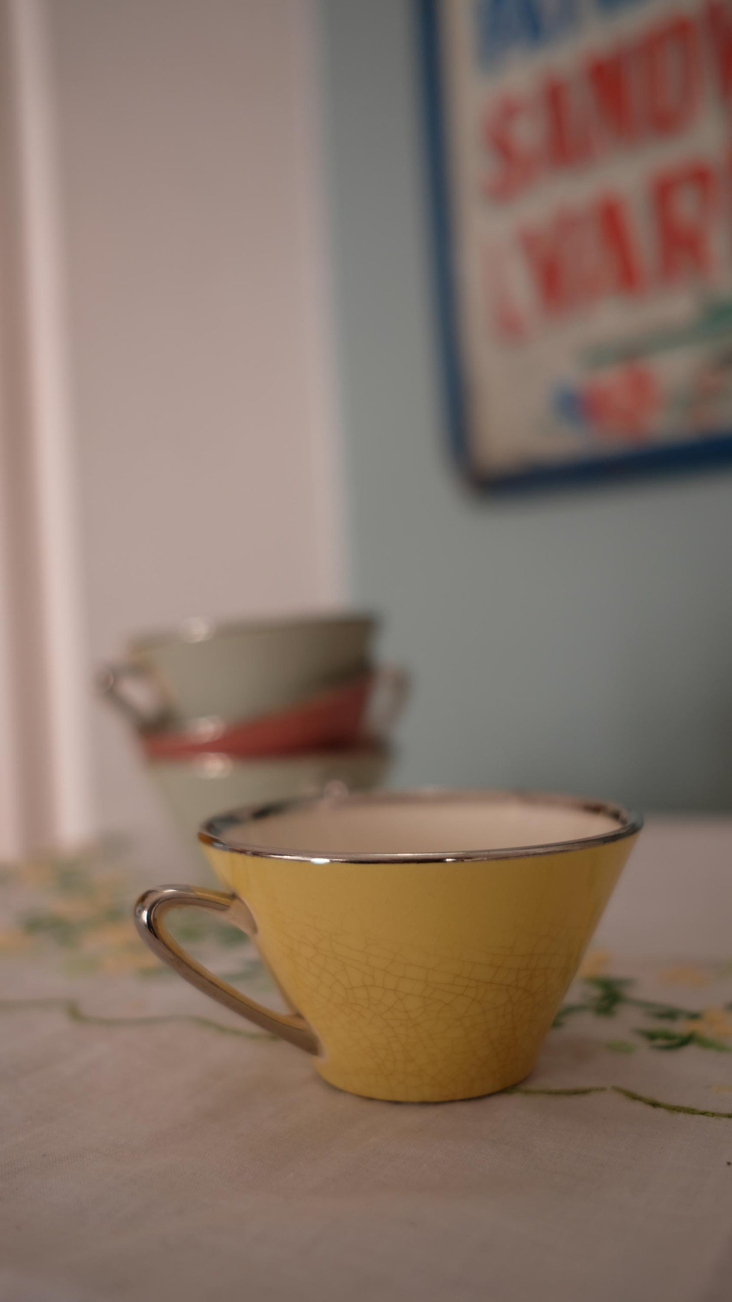 Lot de quatre tasses à expresso Villeroy & Boch vintage